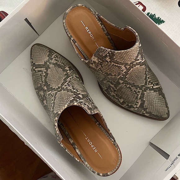 Snake Print Heels - Picture 1 of 7